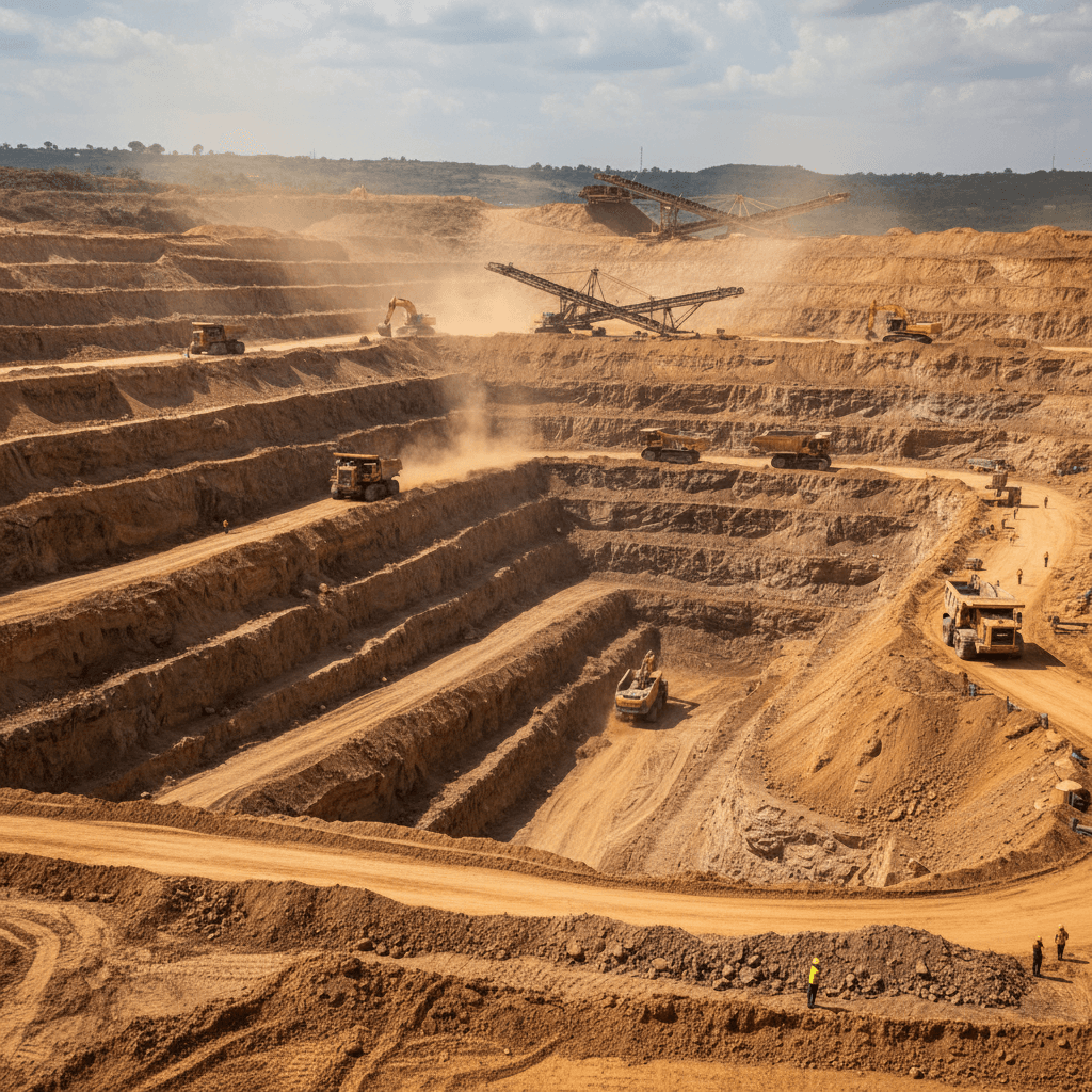 Gold mining operation in Zimbabwe