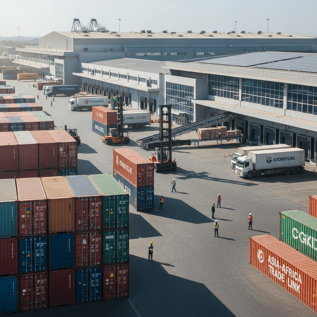 Global trade and sourcing distribution center